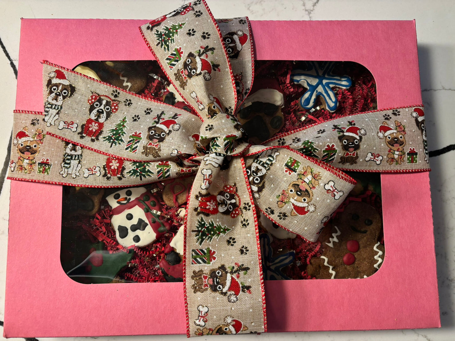 Whimiscal Organic Christmas Dog Cookie Box