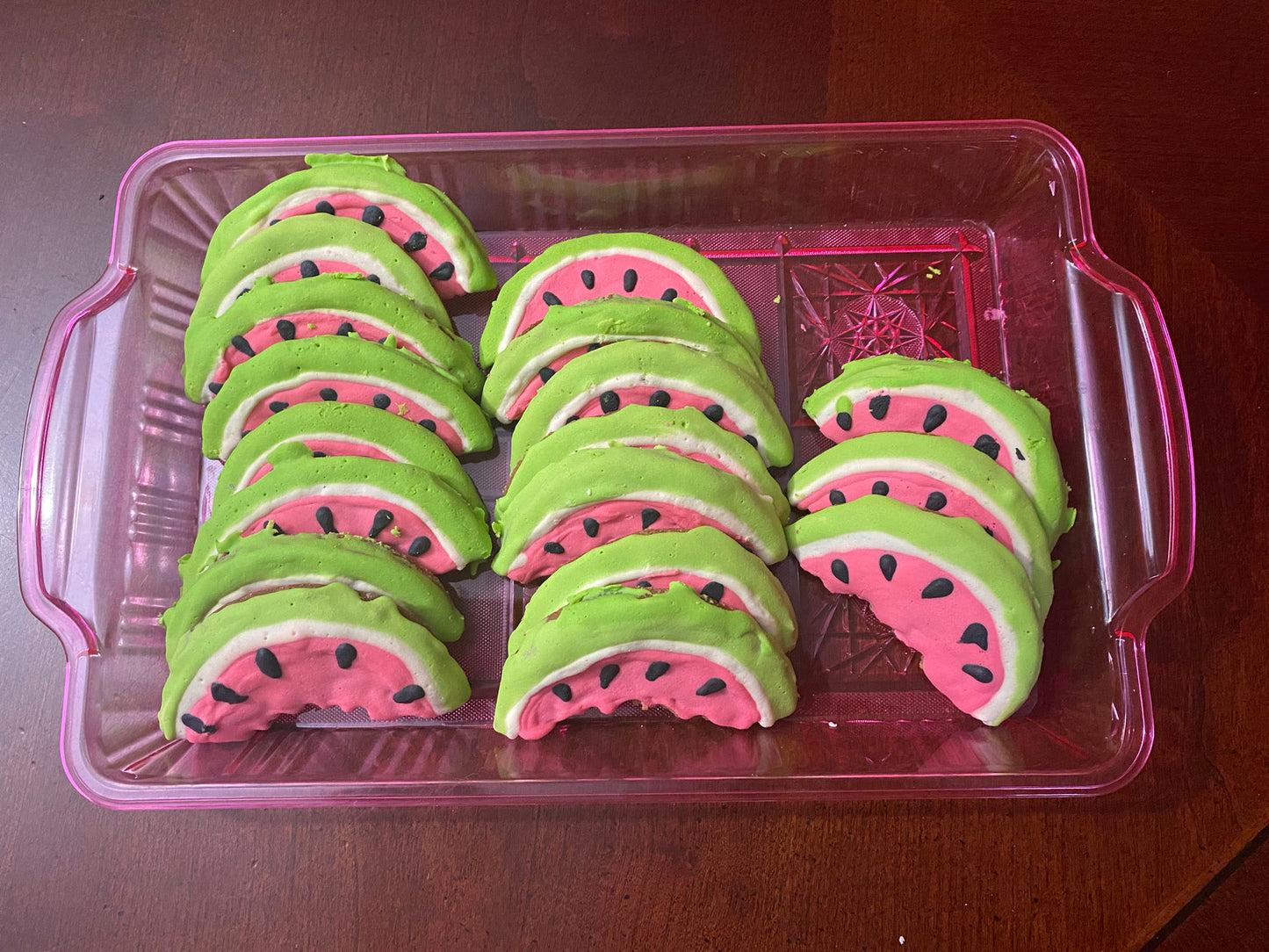 Organic Watermelon Dog Cookies
