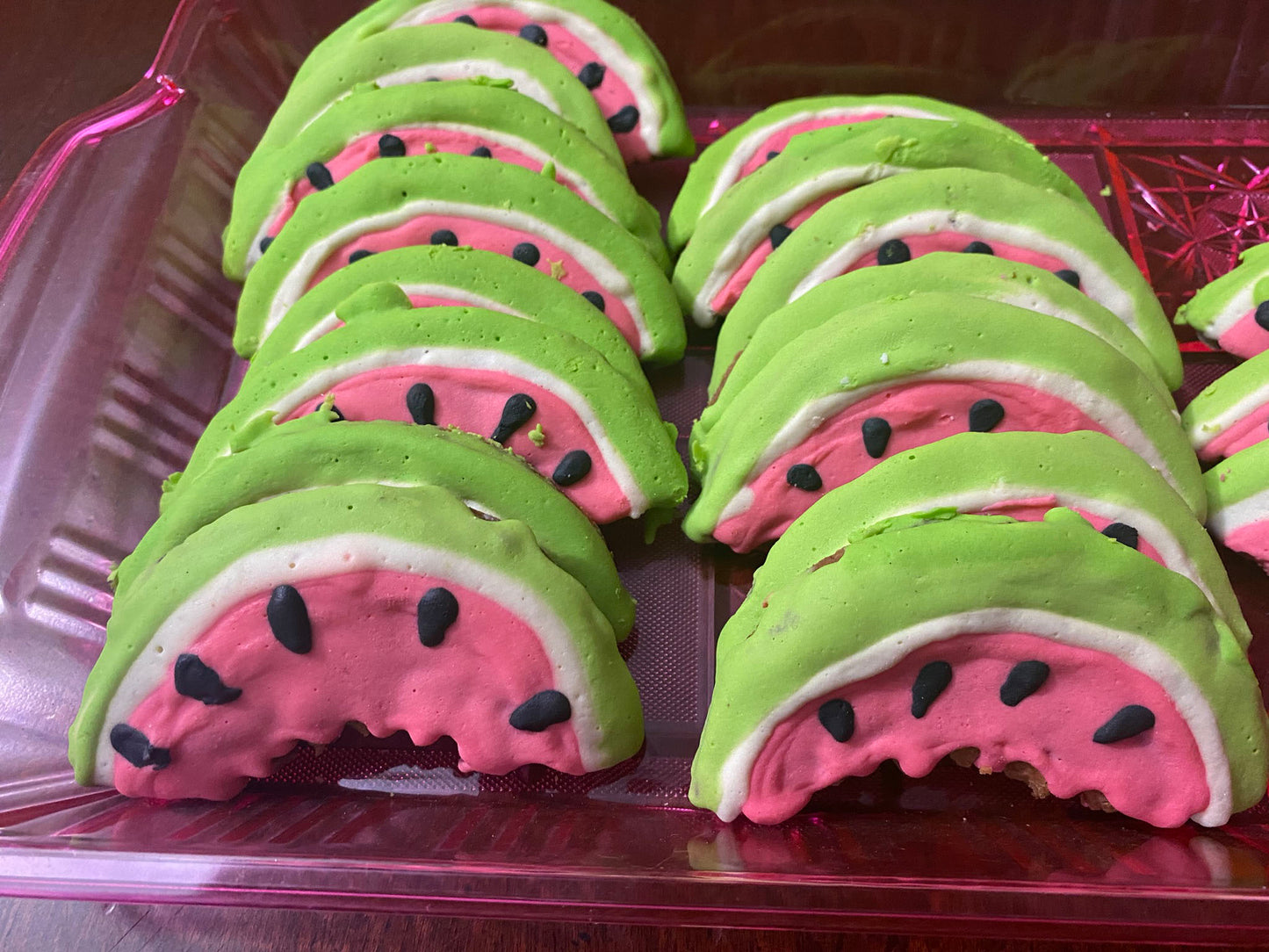 Organic Watermelon Dog Cookies