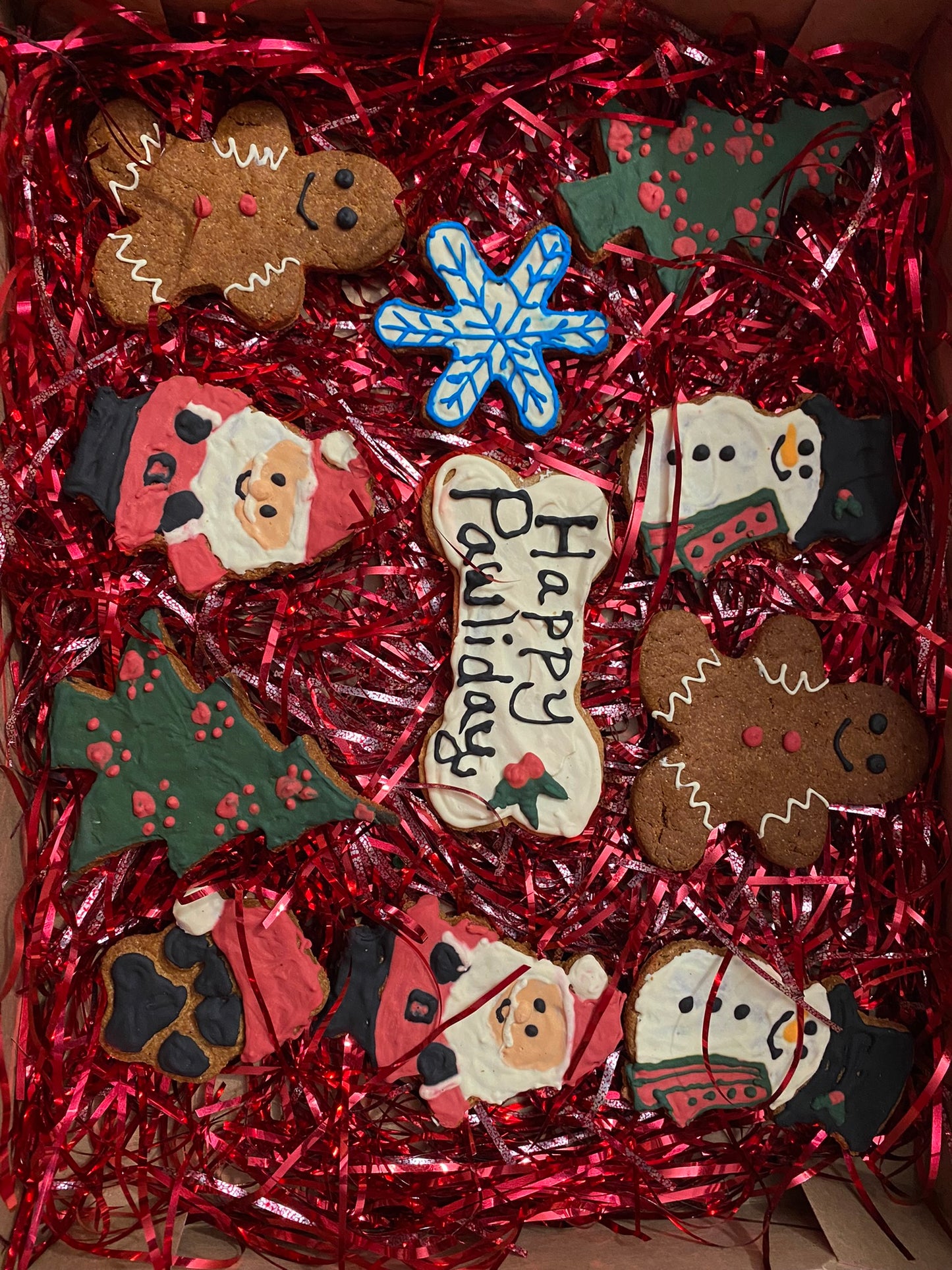 Whimiscal Christmas Organic Dog Cookie Box