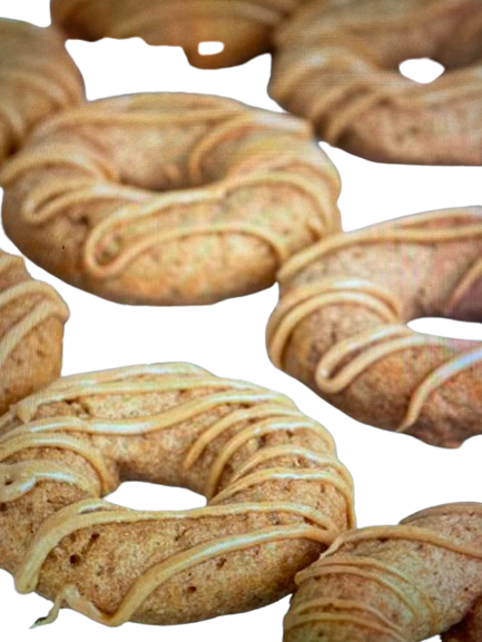 Organic Peanut Butter Apple Dognuts Dog Treats