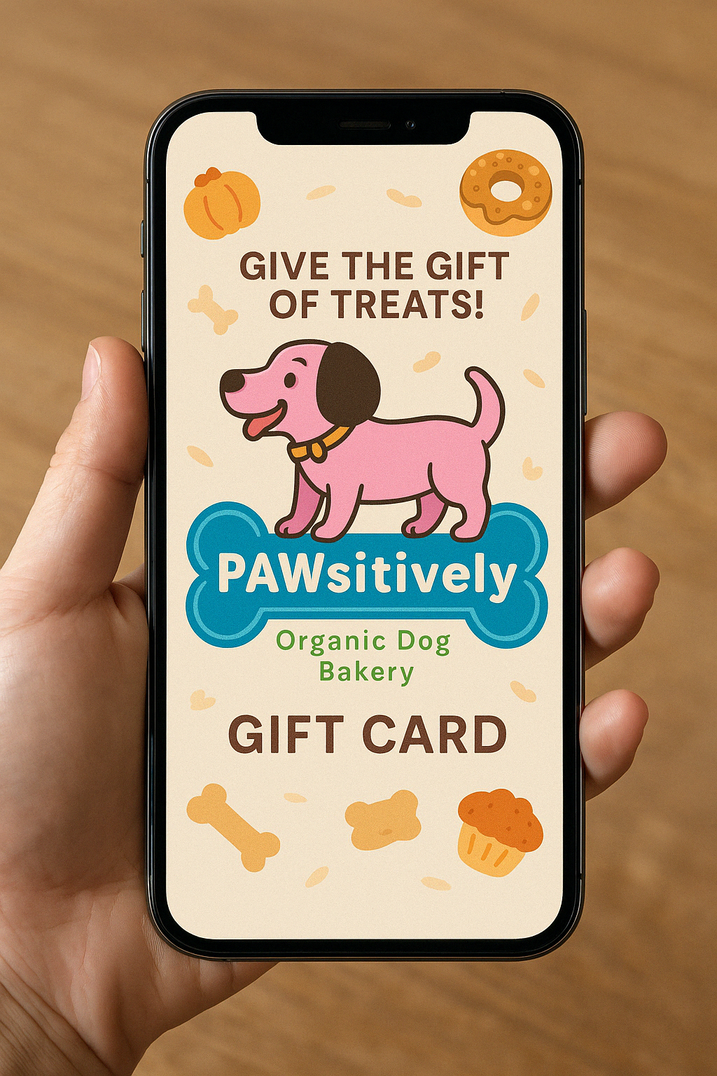 Pawsitively organic dog bakery gift cards