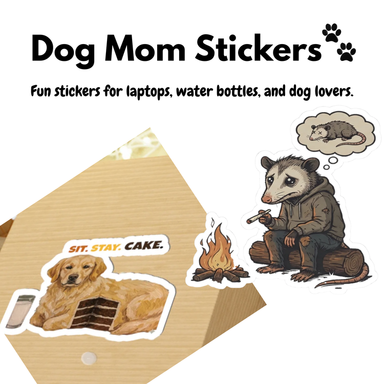 Dog Mom Stickers