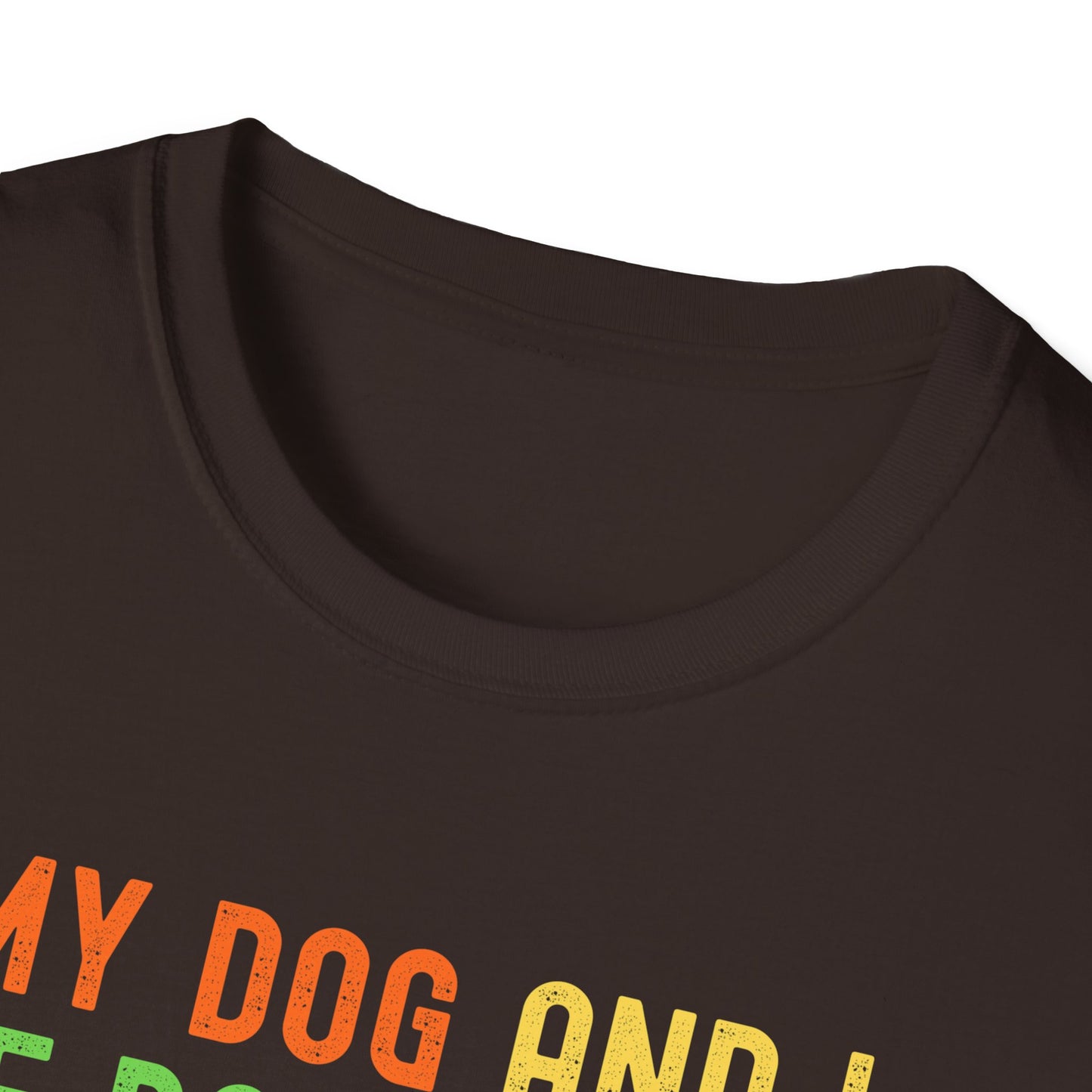 Feral Dog Mom T-Shirt | Funny Dog Lover Rainbow Paw Shirt