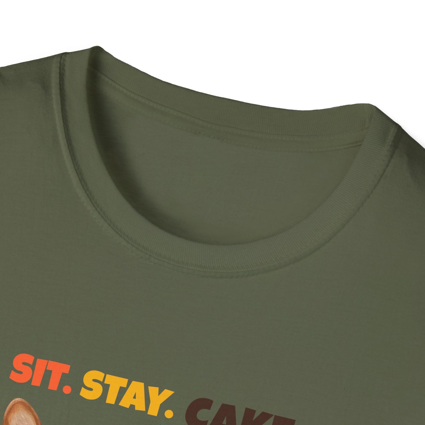 Sit. Stay. Cake. Corgi T-Shirt | Funny Corgi Dog Mom Shirt