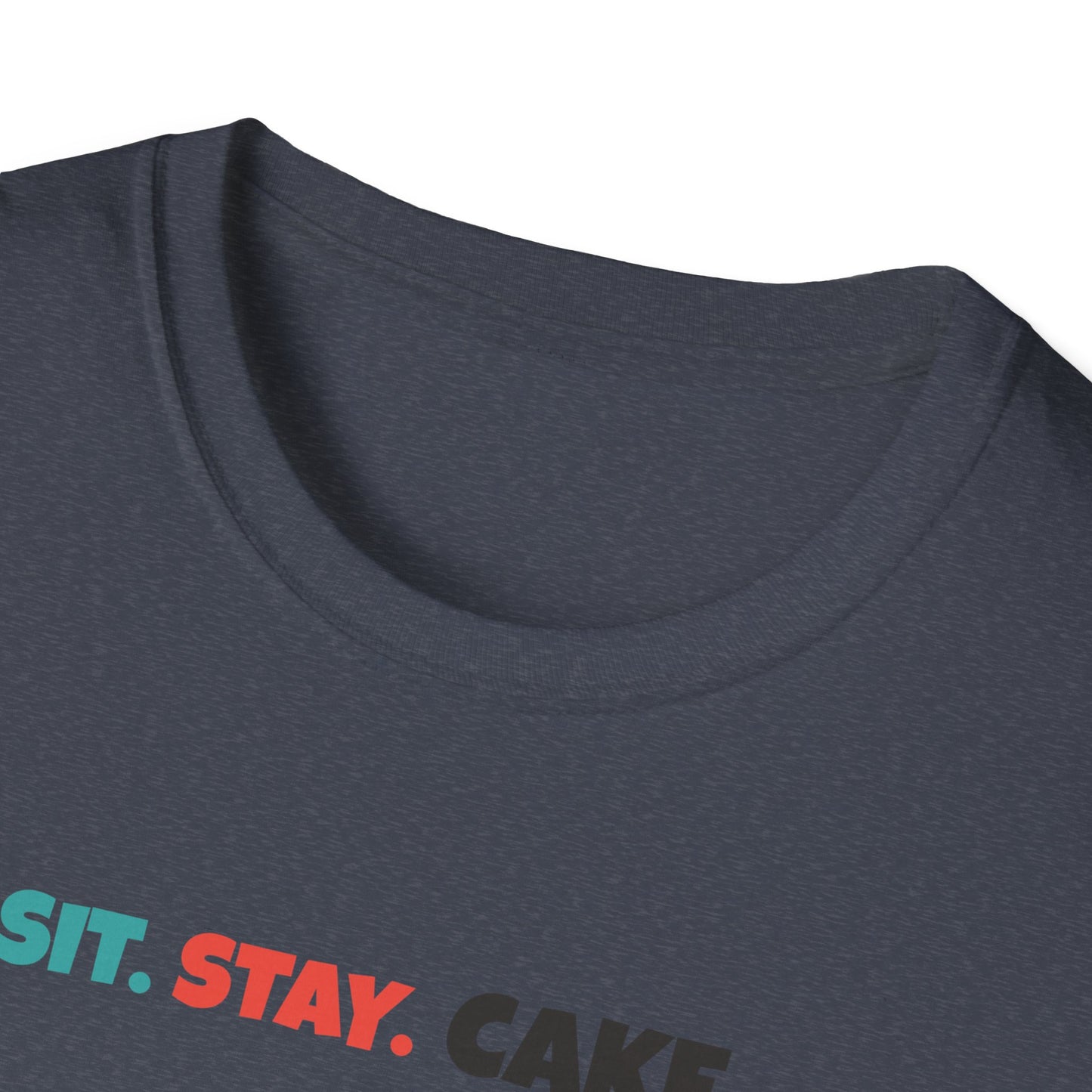 Sit. Stay. Cake. Labrador Retriever T-Shirt | Funny Lab Dog Mom Shirt