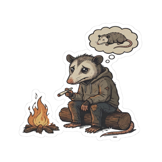 Misunderstood Possum Sticker | Funny Opossum Meme Vinyl Sticker