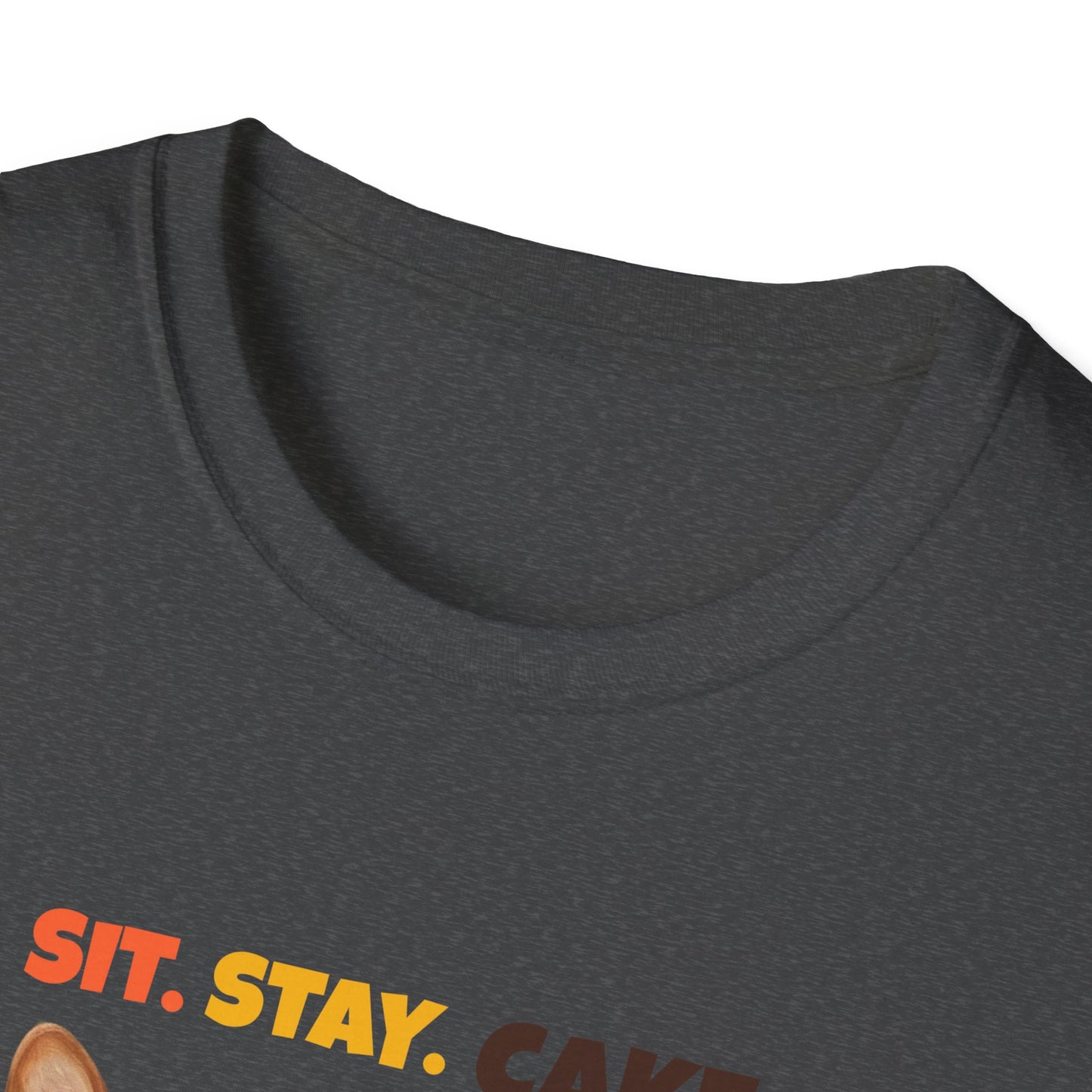 Sit. Stay. Cake. Corgi T-Shirt | Funny Corgi Dog Mom Shirt