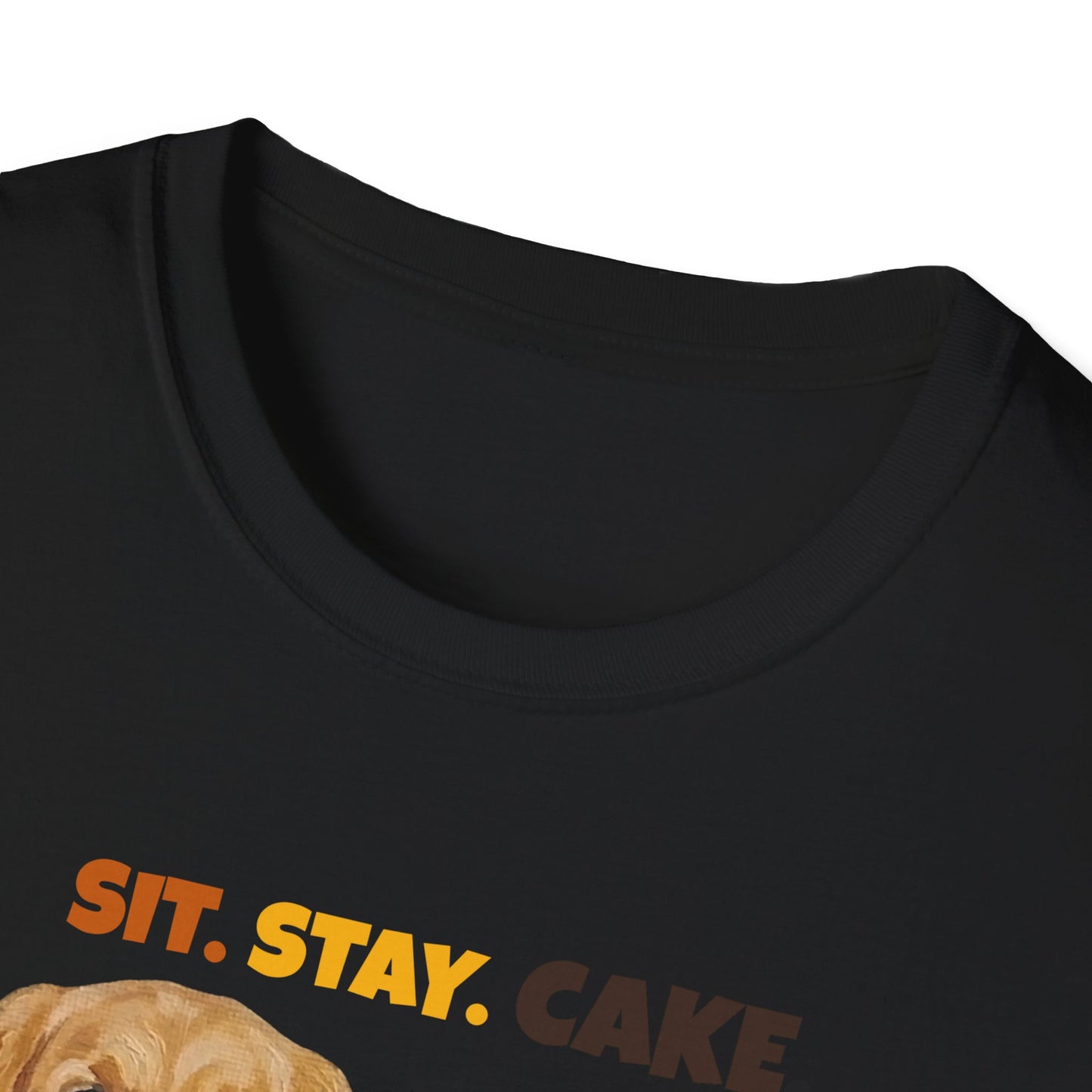 Sit Stay Cake Shirt, Funny Golden Retriever Shirt, Golden Retriever Lover Gift, Dog Humor Tee, Funny Dog Mom Shirt