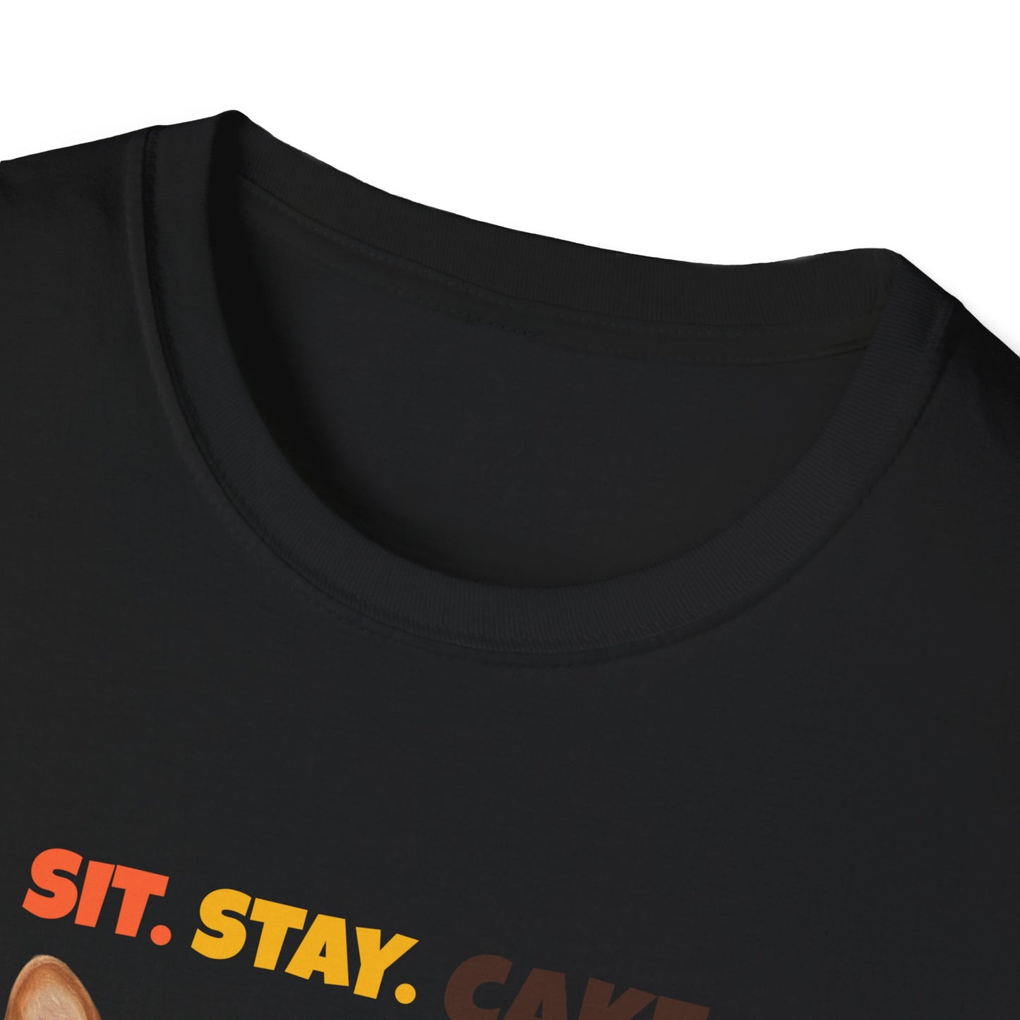 Sit. Stay. Cake. Corgi T-Shirt | Funny Corgi Dog Mom Shirt