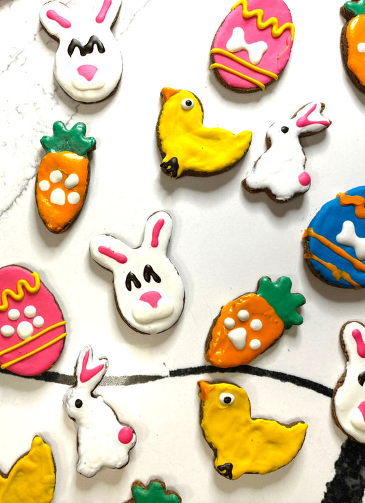handmade Easter dog bakery cookies peanut butter recipe