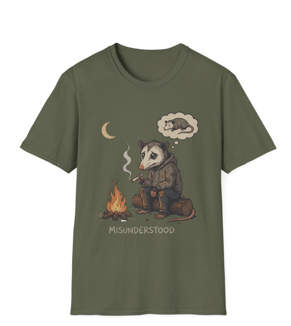 Misunderstood Possum T-Shirt | Funny Feral Possum Meme Shirt