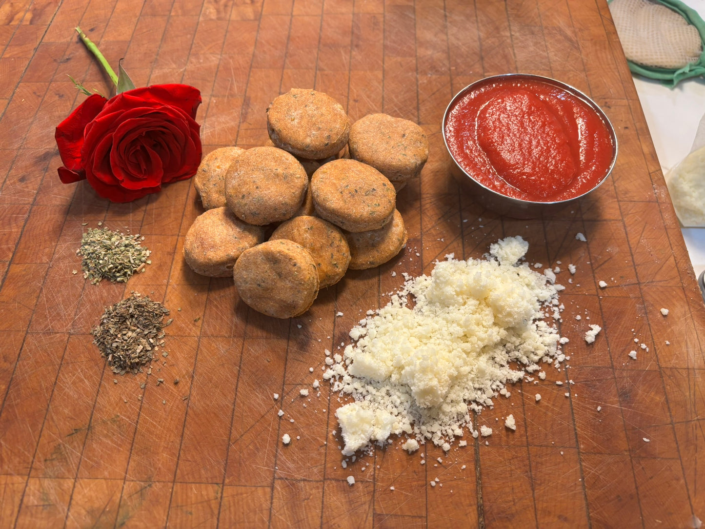 Organic dog pizza bundle featuring Finn’s handmade dog pizza and Pizza Paws treats made with wholesome ingredients
