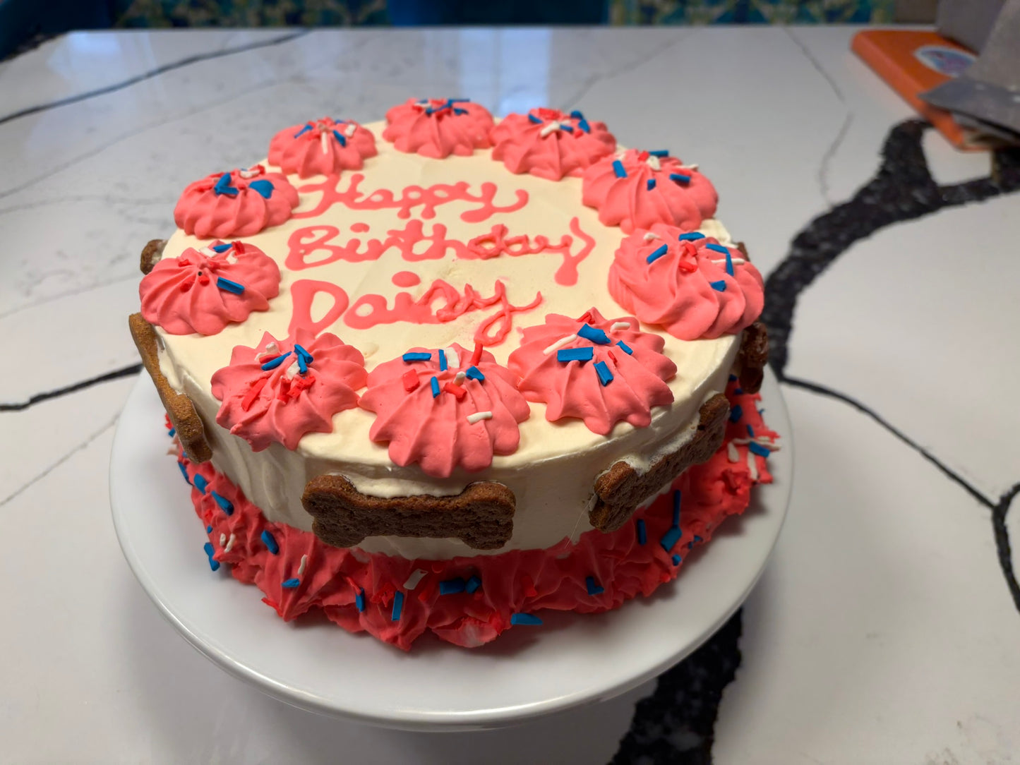 Organic Dog Birthday Cake