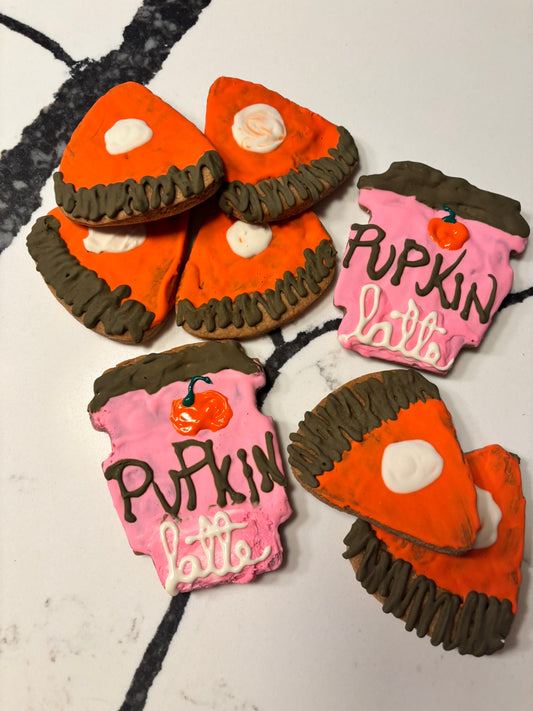 Organic Pupkin Latte Cookies for Dogs – Handmade Peanut Butter & Cinnamon Treats