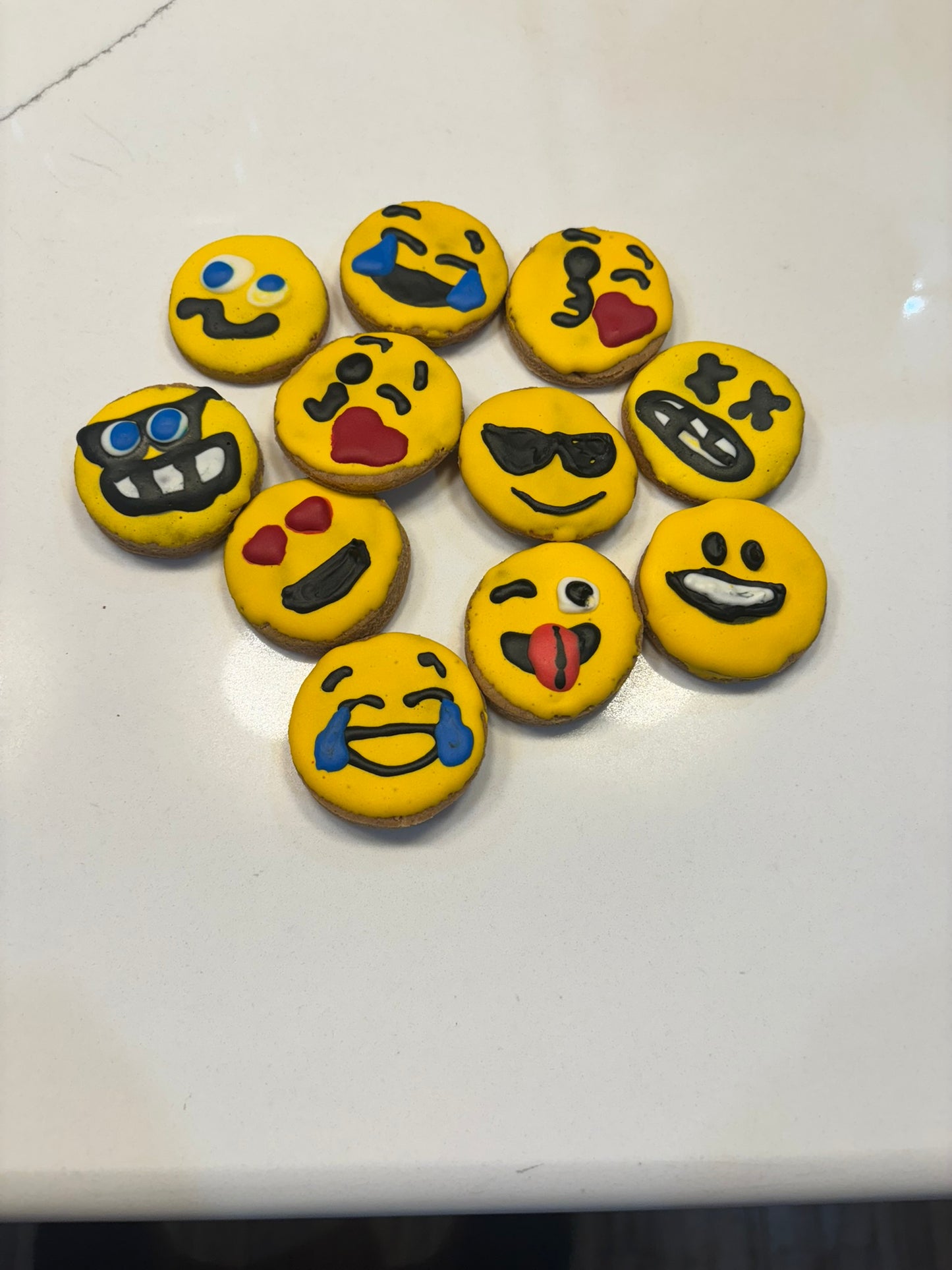 Emoji Peanut Butter Organic Dog Cookies