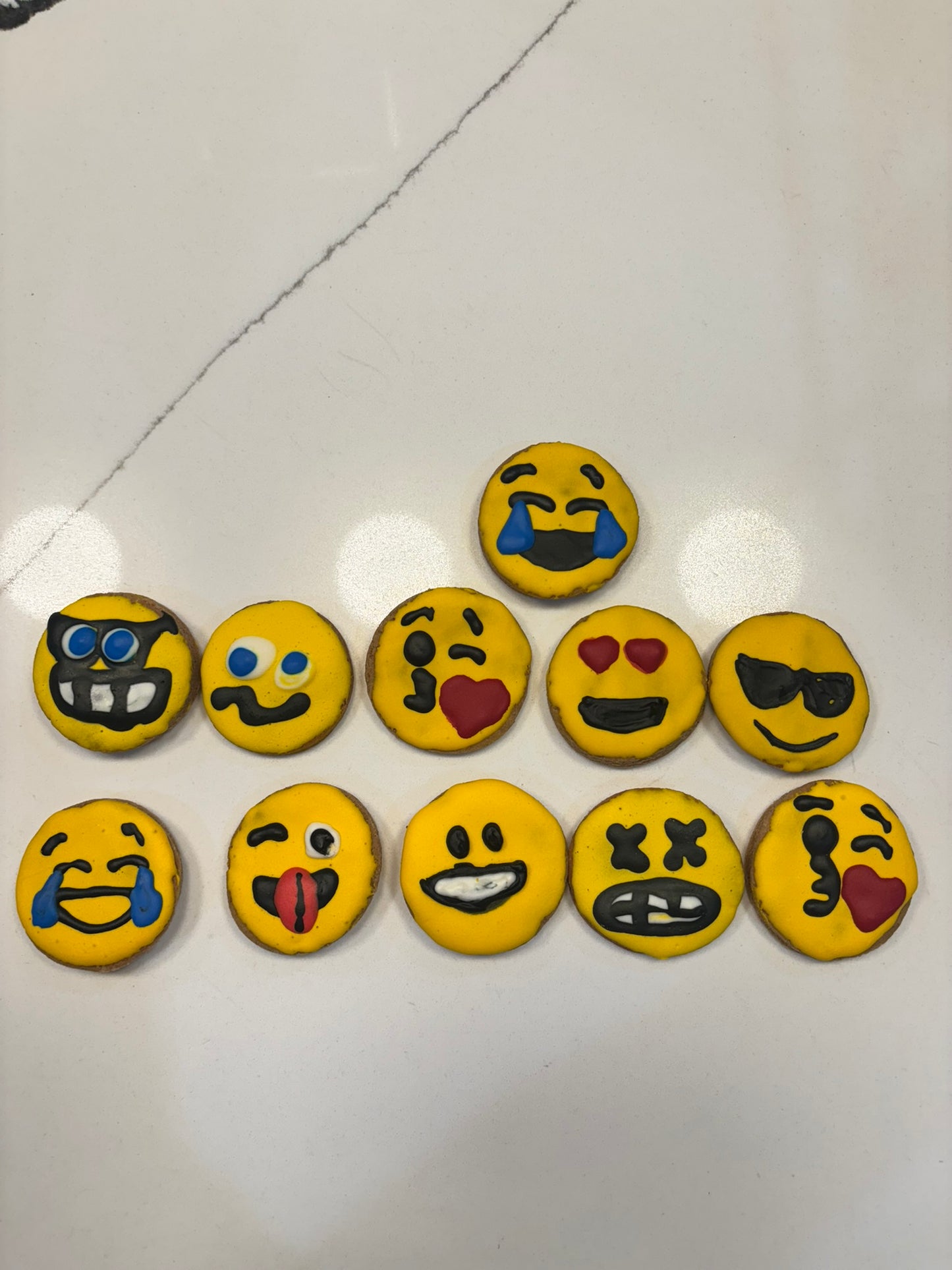 Emoji Peanut Butter Organic Dog Cookies