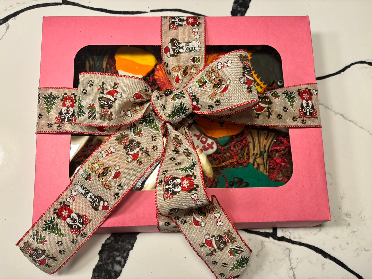 Thanksgiving dog cookie gift box