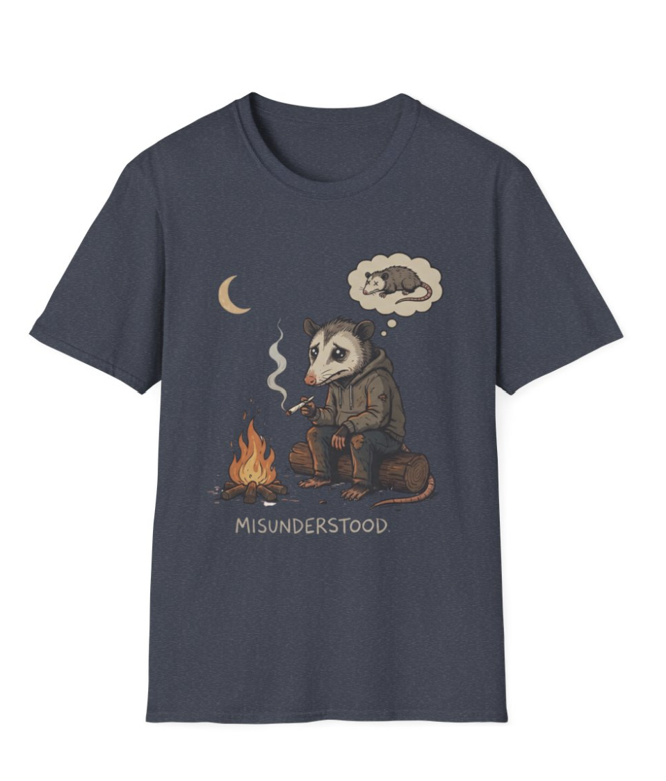 Misunderstood Possum T-Shirt | Funny Feral Possum Meme Shirt