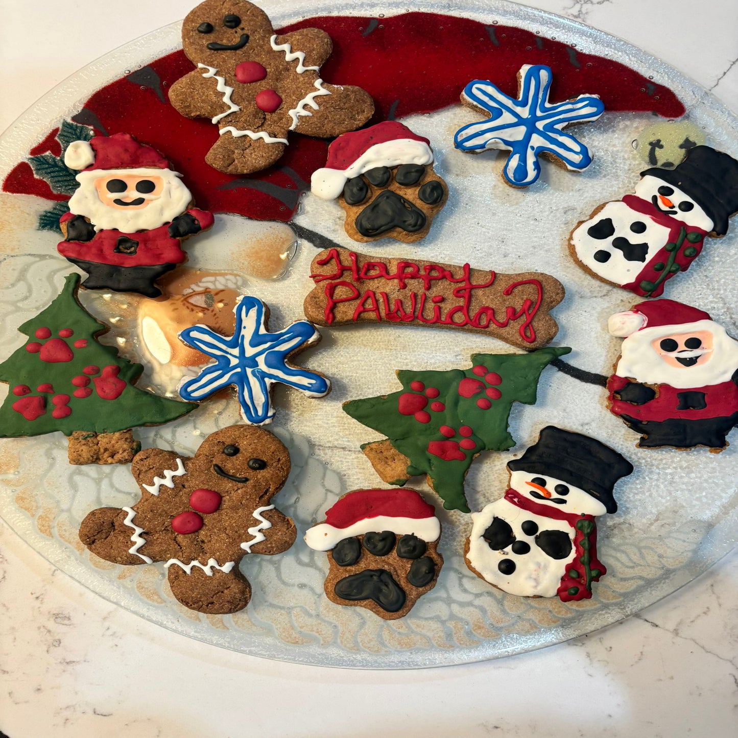 Whimiscal Organic Christmas Dog Cookie Box