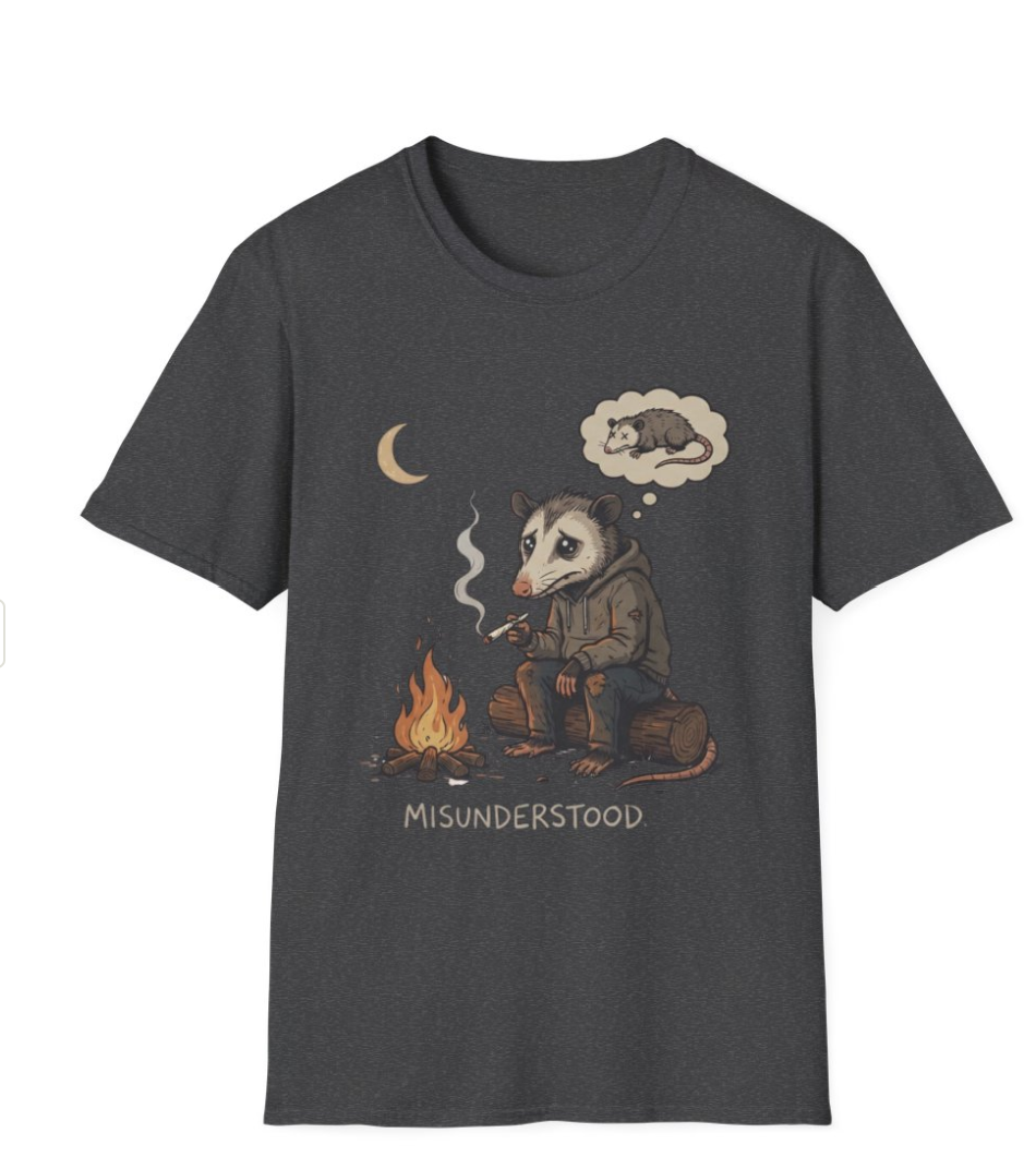 Misunderstood Possum T-Shirt | Funny Feral Possum Meme Shirt