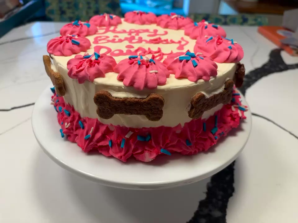 Organic Dog Birthday Cake